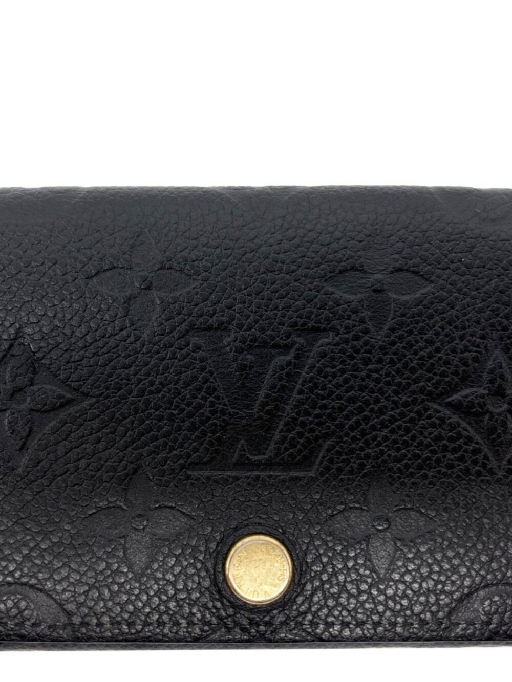 Louis Vuitton Monogram Empreinte Leather Business Card Holder Black